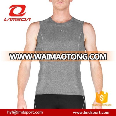 Lambda Men's Compression Shirt Running Athletic Fitness Workout Tops Base Layer Short Sleeve